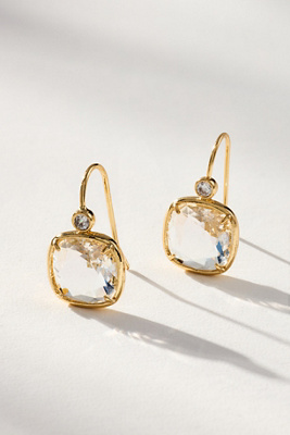 By Anthropologie Faceted Stone Drop Earrings