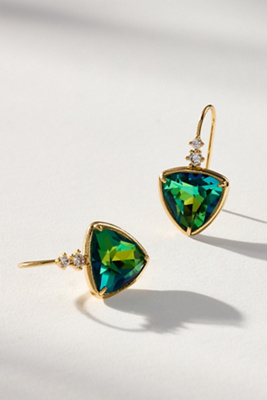 By Anthropologie Faceted Stone Drop Earrings
