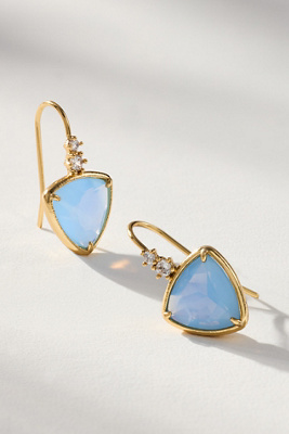 By Anthropologie Faceted Stone Drop Earrings
