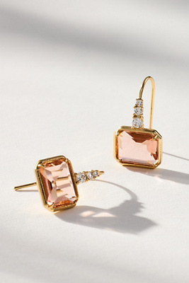 By Anthropologie Faceted Stone Drop Earrings