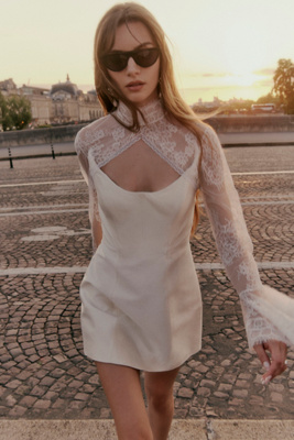 Rachel Gilbert Adeline Strapless Corset Mini Dress product page