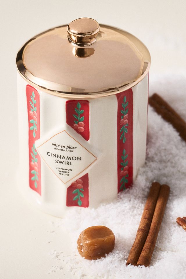mise en place Gourmand Cinnamon Swirl Ceramic Candle #2