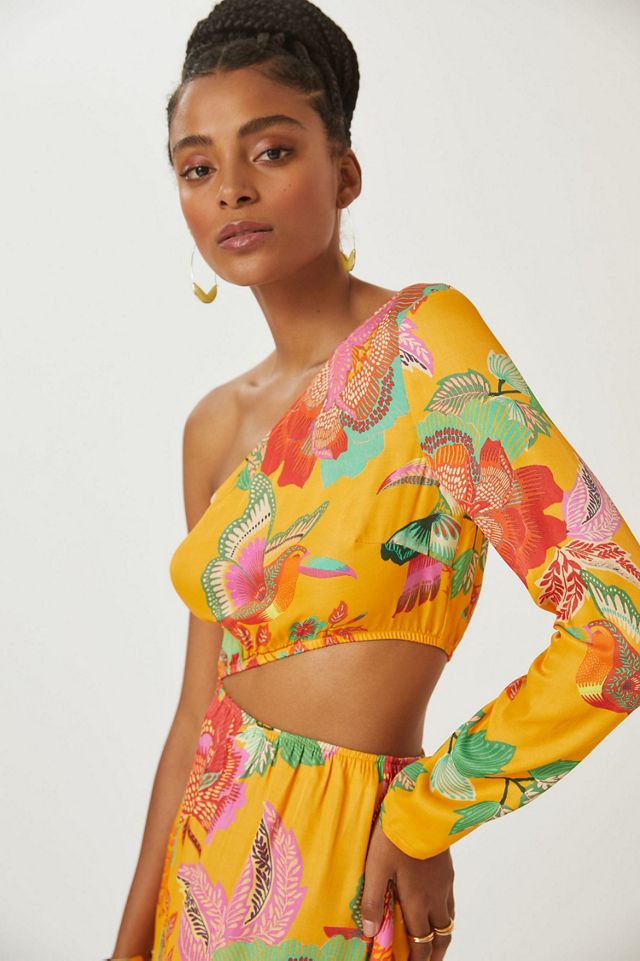 FARM Rio Single-Shoulder Printed Maxi Dress #1