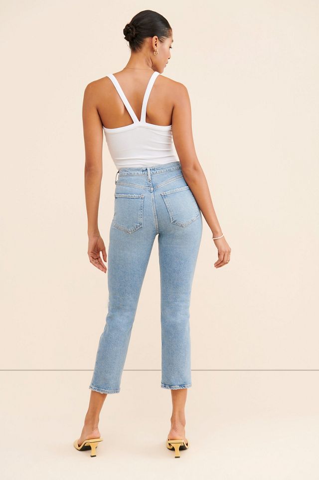 AGOLDE Riley Whiplash Slim Straight Jeans #1