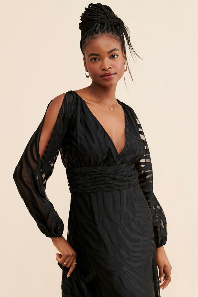 Hutch Zebra Burnout Maxi Dress #2