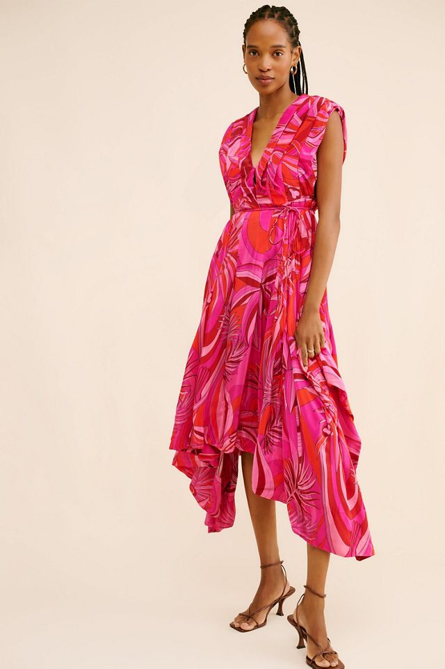 FARM Rio Summer V-Neck Midi Dress #3
