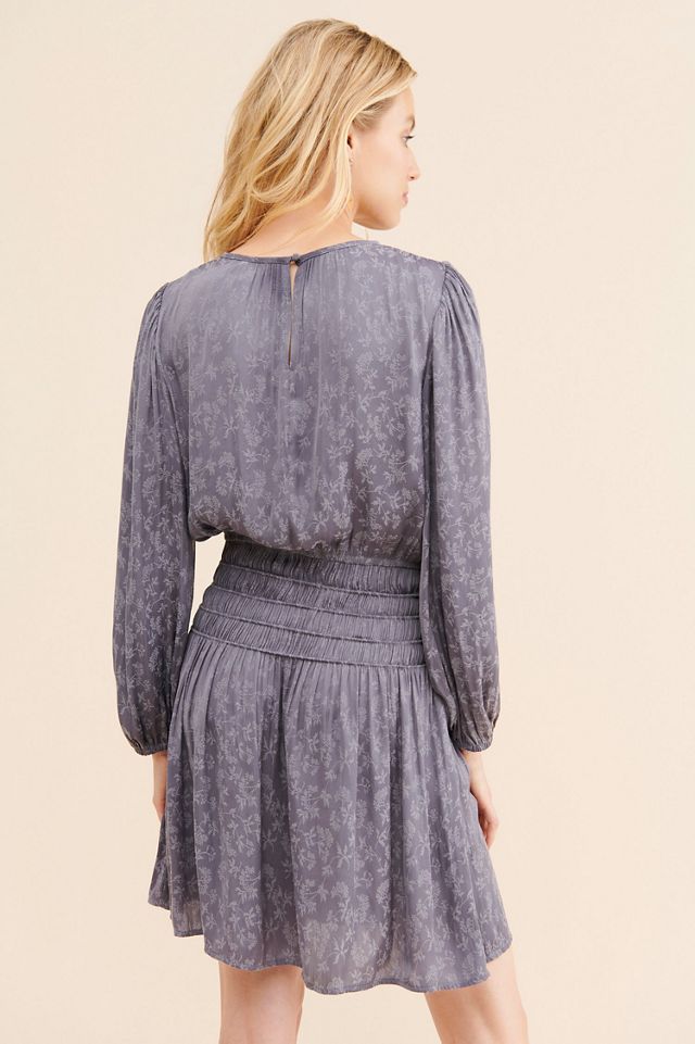 Current Air Floral Smocked Waist Mini Dress #1