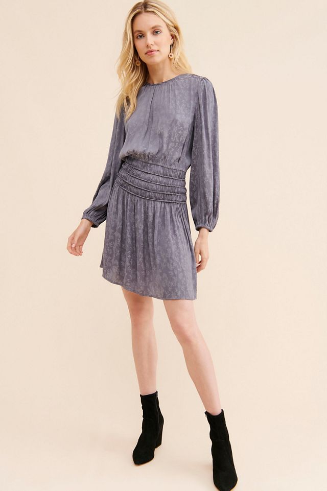 Current Air Floral Smocked Waist Mini Dress #3