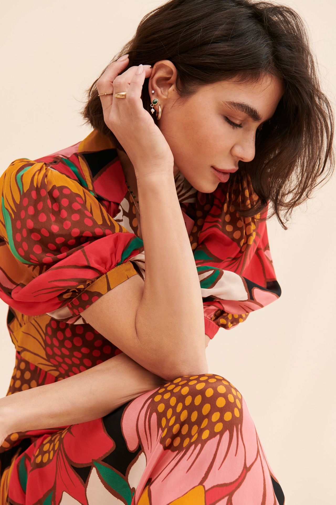 FARM Rio Sunflower Midi Dress