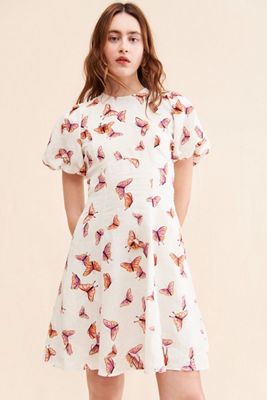 【Anthropologie】Banjananカミリアティアードミディスカート DRESSES – Banjanan
