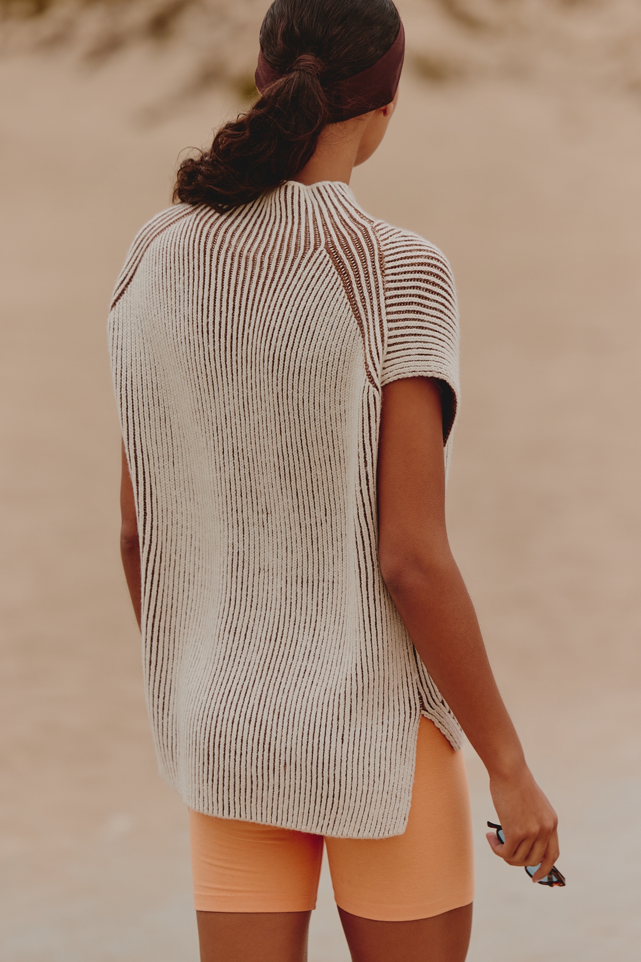 Varley Lauren Plated Knit Tank Top