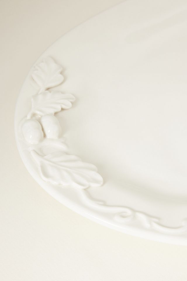 Oak Leaf Stoneware Turkey Platter #3
