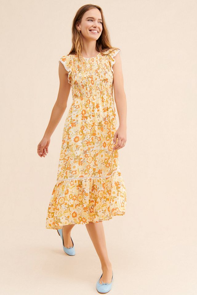 Lost + Wander Rose Claire Midi Dress #3