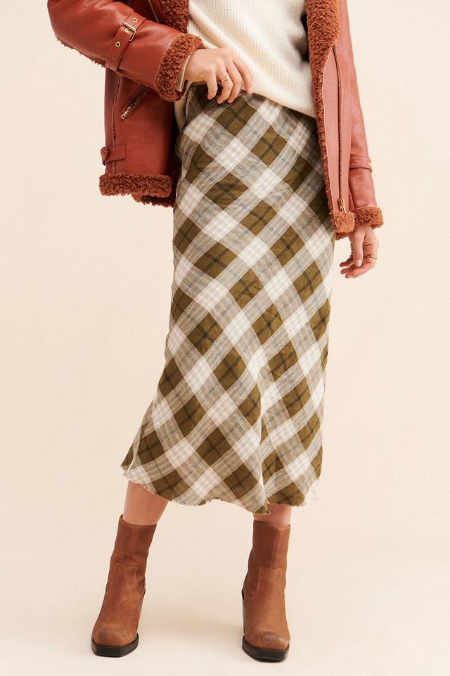 Little Lies Plaid Slip Skirt #2