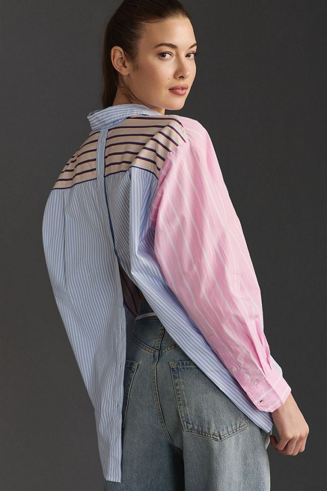 Essentiel Antwerp Famille Striped Buttondown Shirt #1