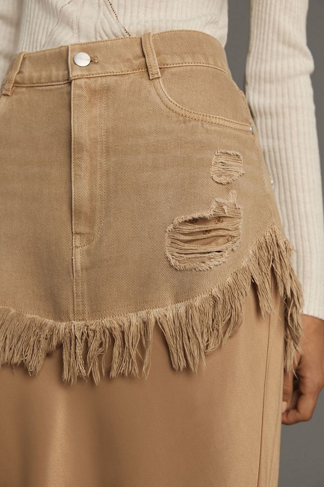 Pilcro Twofer Slip Midi Skirt #2