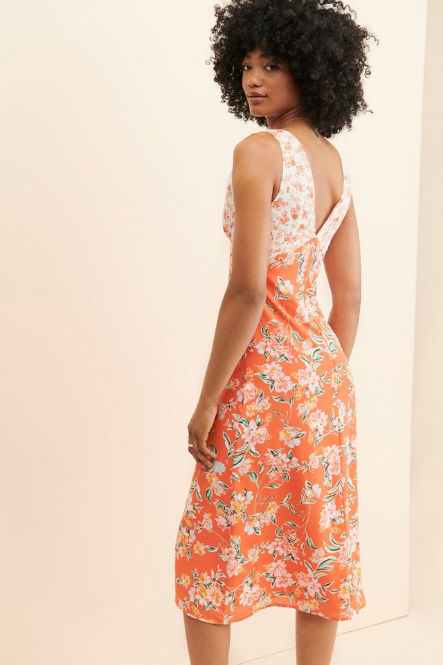 4SI3NNA Mixed Print Slip Dress #1