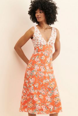 4SI3NNA Mixed Print Slip Dress