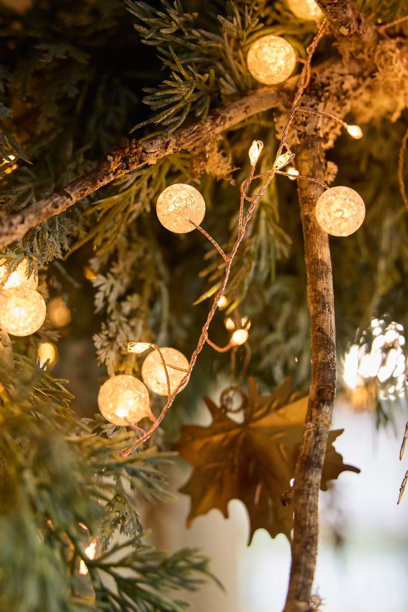 Terrain Stargazer Clear Beaded Light Garland - thumbnail 5