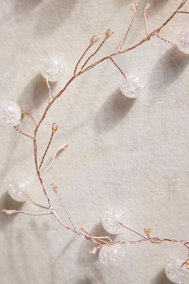 Stargazer Twinkling Clear Beaded Light Garland #3