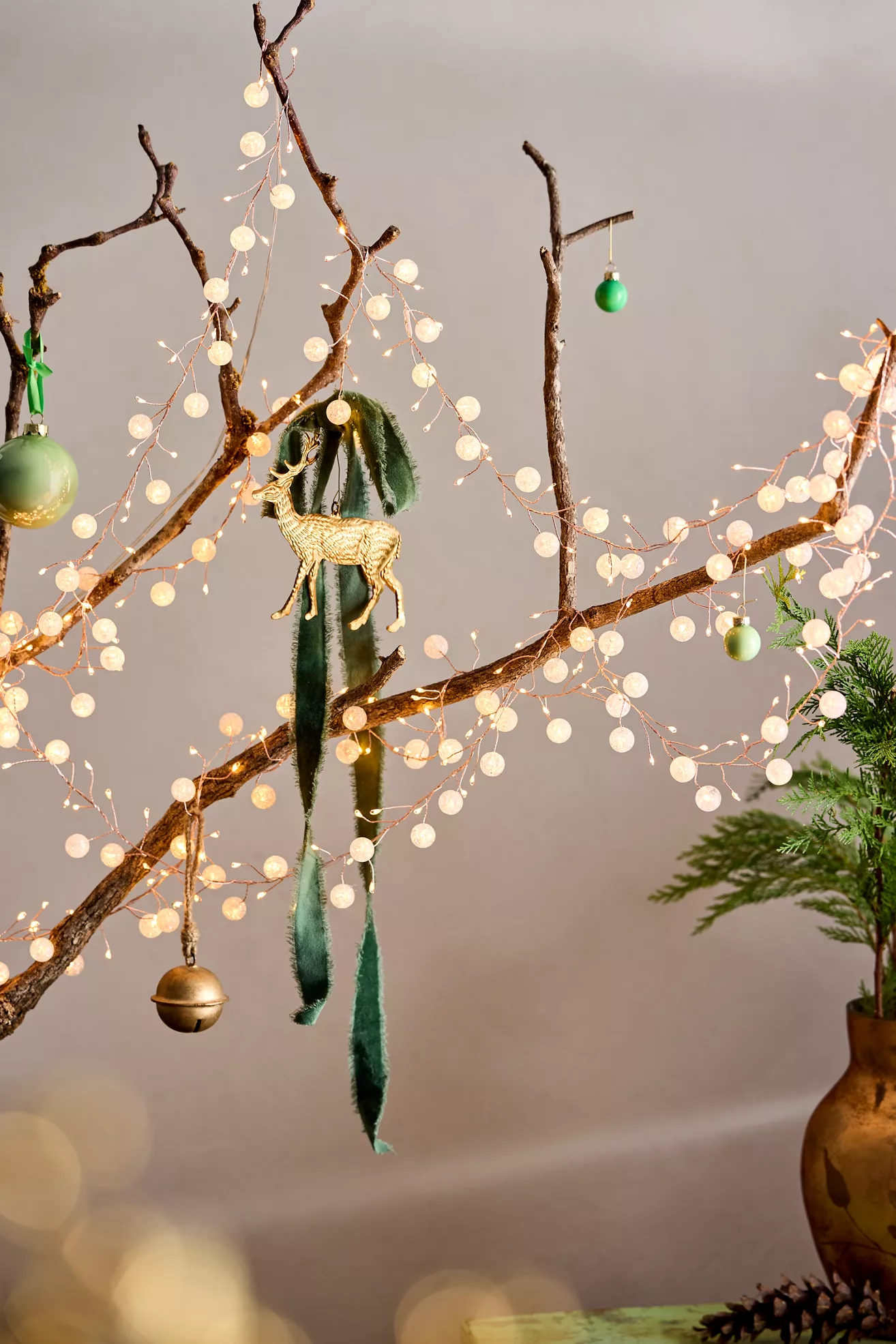 Terrain Stargazer Clear Beaded Light Garland - thumbnail 2