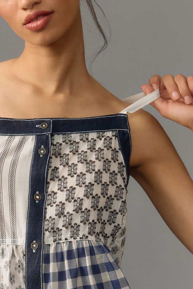 Pilcro Mixed Patterned Babydoll Tank #2