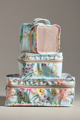 Pq Swim Floral Mesh Packing Cubes, Set Of 3