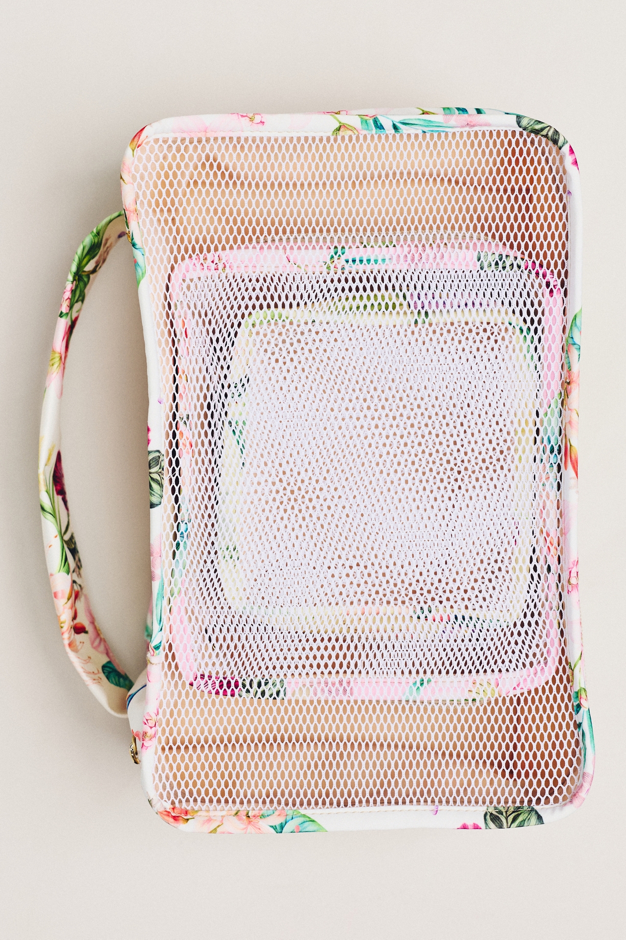 PQ Swim Floral Mesh Packing Cubes, Set of 3
