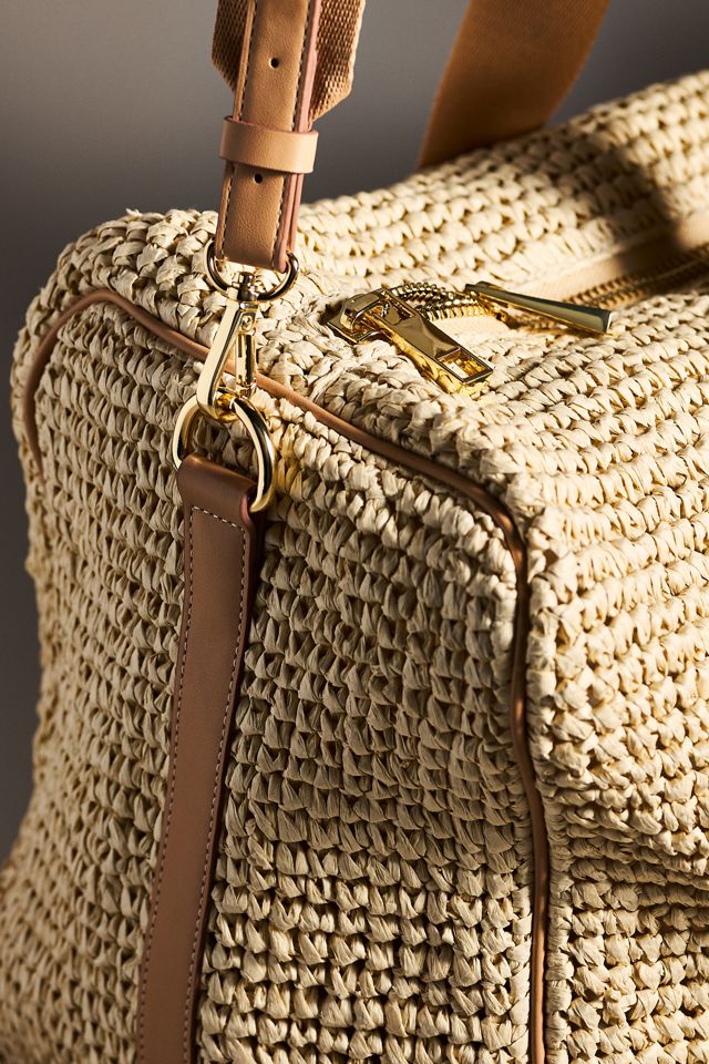 Stoney Clover Lane Raffia Duffle Bag #2