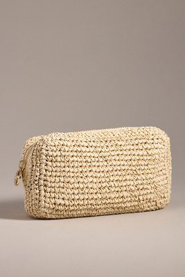 Stoney Clover Lane Raffia Small Pouch
