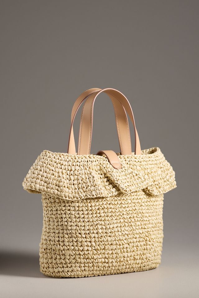 Stoney Clover Lane Raffia Ruffle Tote #1