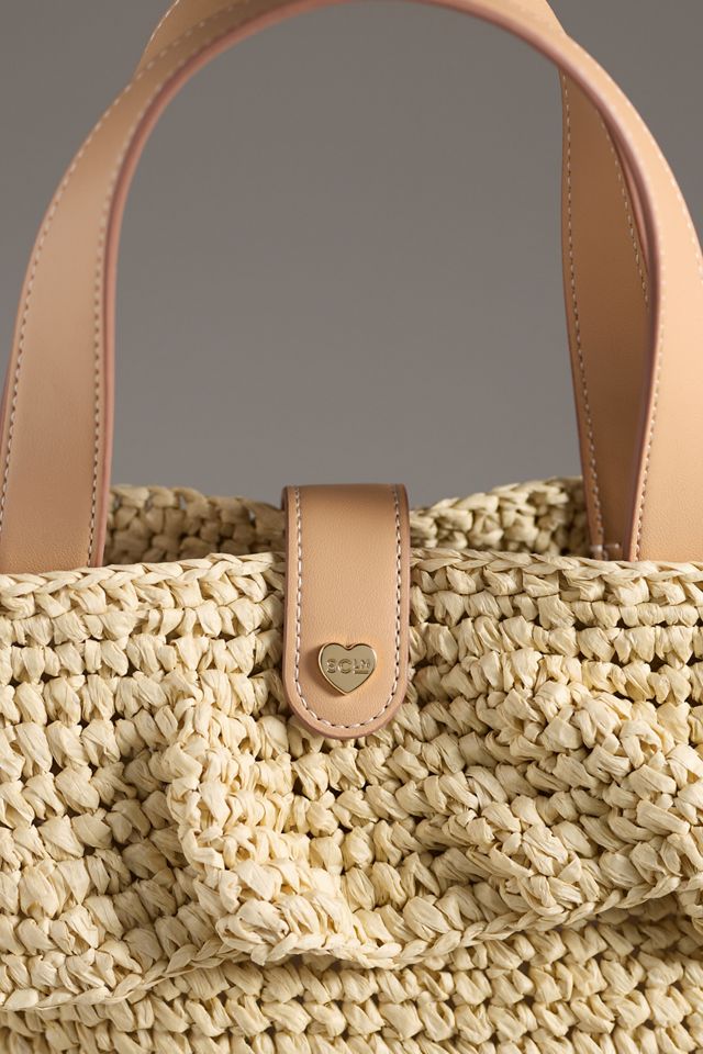 Stoney Clover Lane Raffia Ruffle Tote #2
