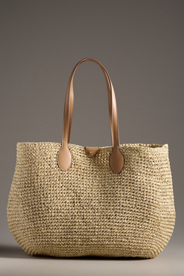Stoney Clover Lane Beach Raffia Tote