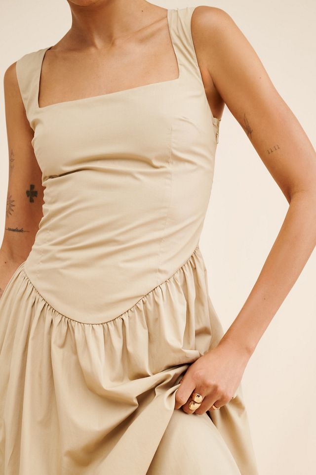 1920s drop waist dress uk Lana White Drop Waist Mini Dress main image 0