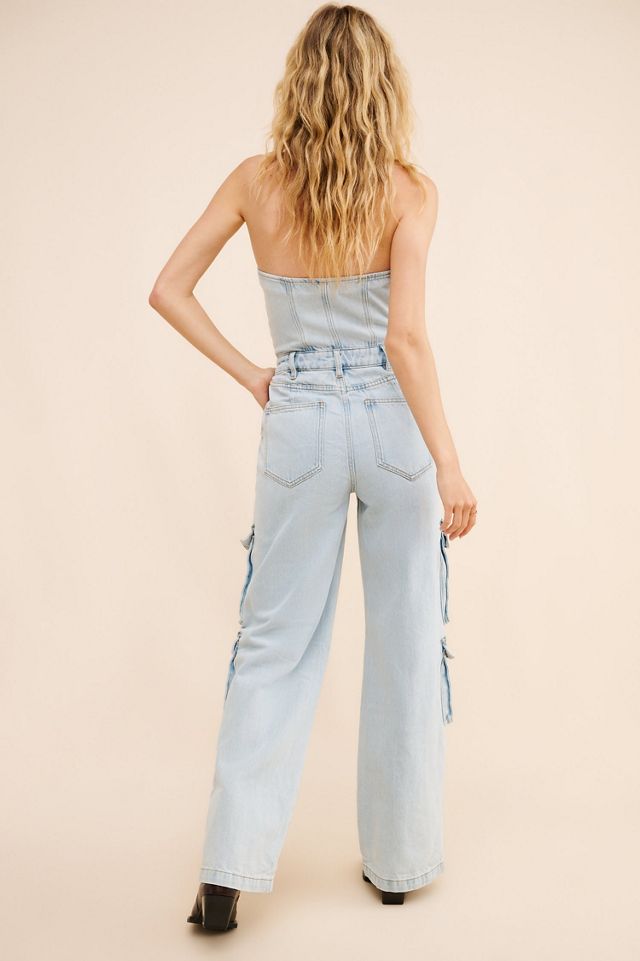 WeWoreWhat Corset Cargo Jumpsuit #1