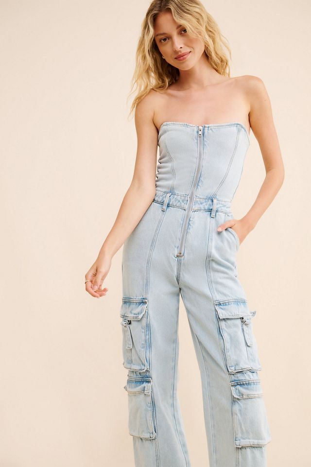 WeWoreWhat Corset Cargo Jumpsuit #3