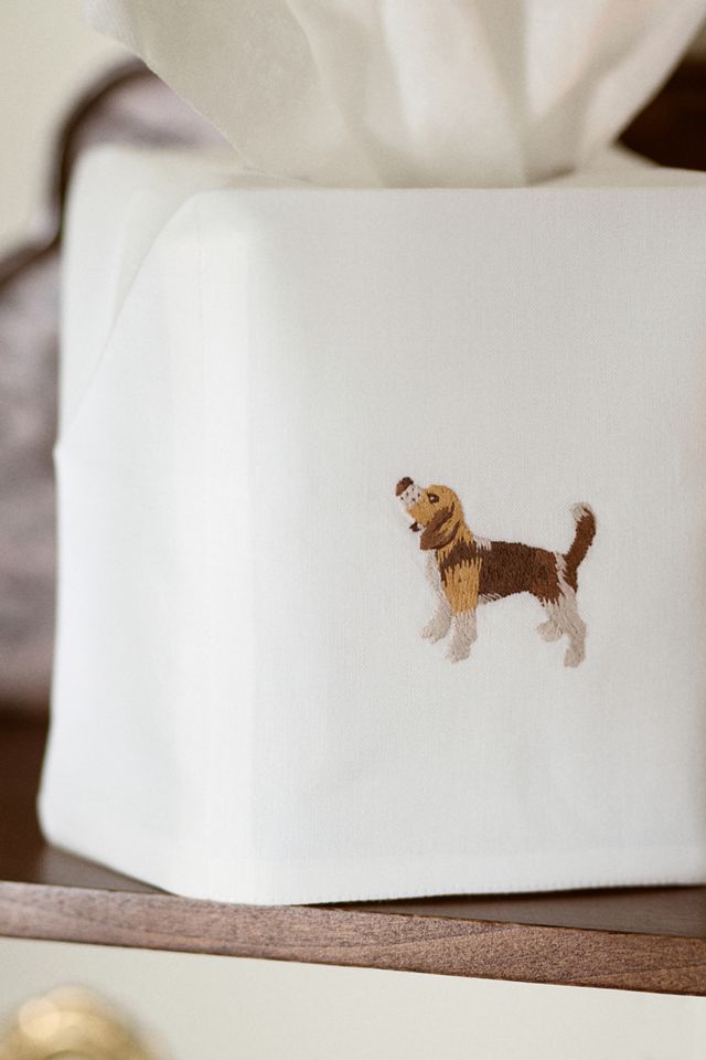 Hand-Embroidered Icon Tissue Box Cover #1