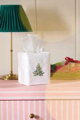 Handwoven Rattan Tissue Box Cover