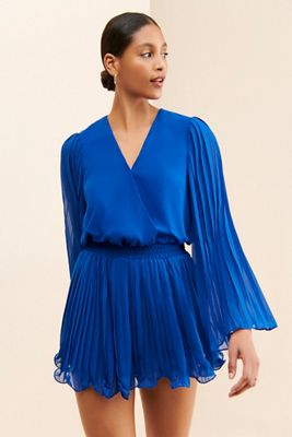 Endless Rose Pleated V-Neck Romper