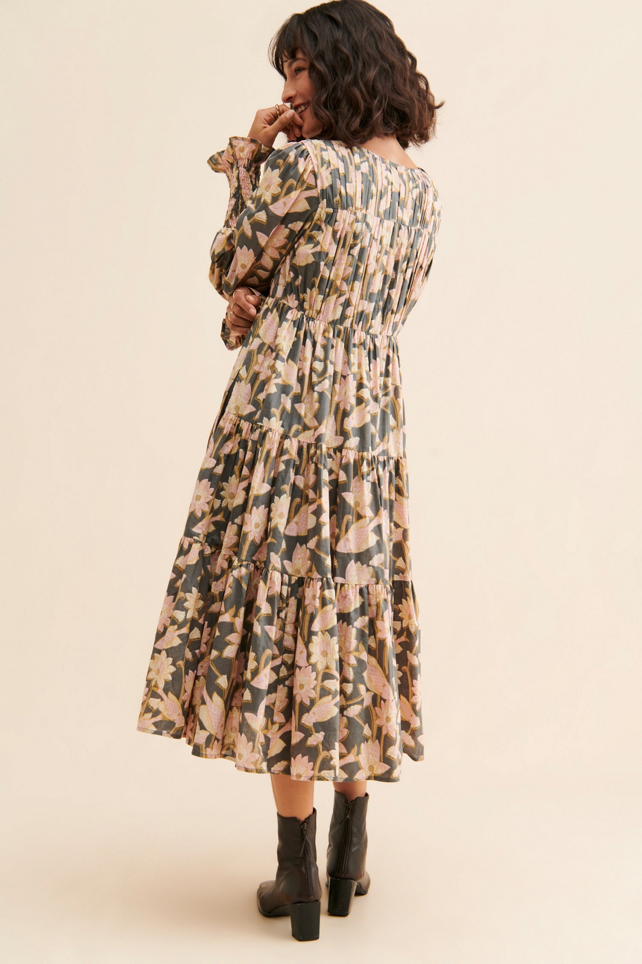Let Me Be Waistless Floral Dress