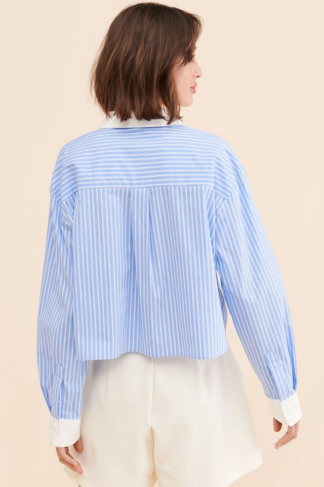 Rue Sophie Emory Crop Buttondown Shirt #1