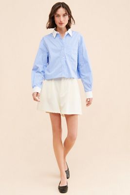 Rue Sophie Emory Crop Buttondown Shirt