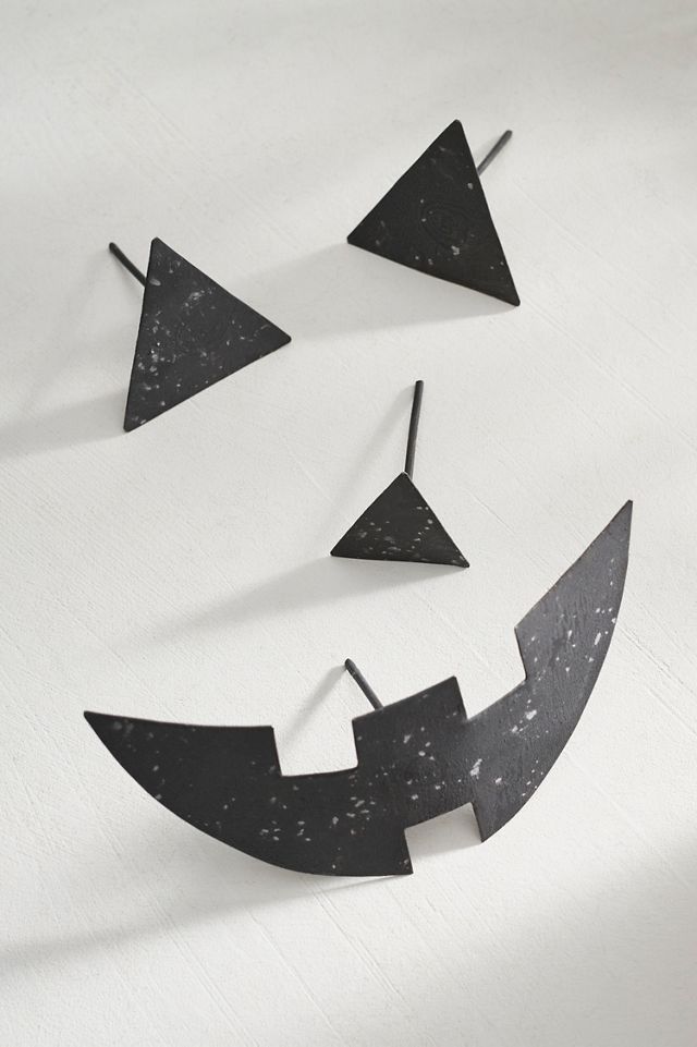 Jack-O’-Lantern Pumpkin Stake Set #1