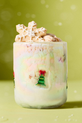 Anthropologie Festive Confetti Icon Juice Glass