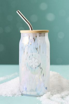 The Festive Confetti Icon Juice Glass Tumbler with Lid
