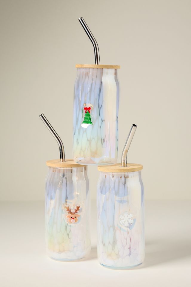 The Festive Confetti Icon Juice Glass Tumbler with Lid #2