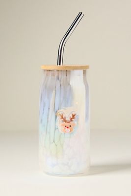 The Festive Confetti Icon Juice Glass Tumbler with Lid
