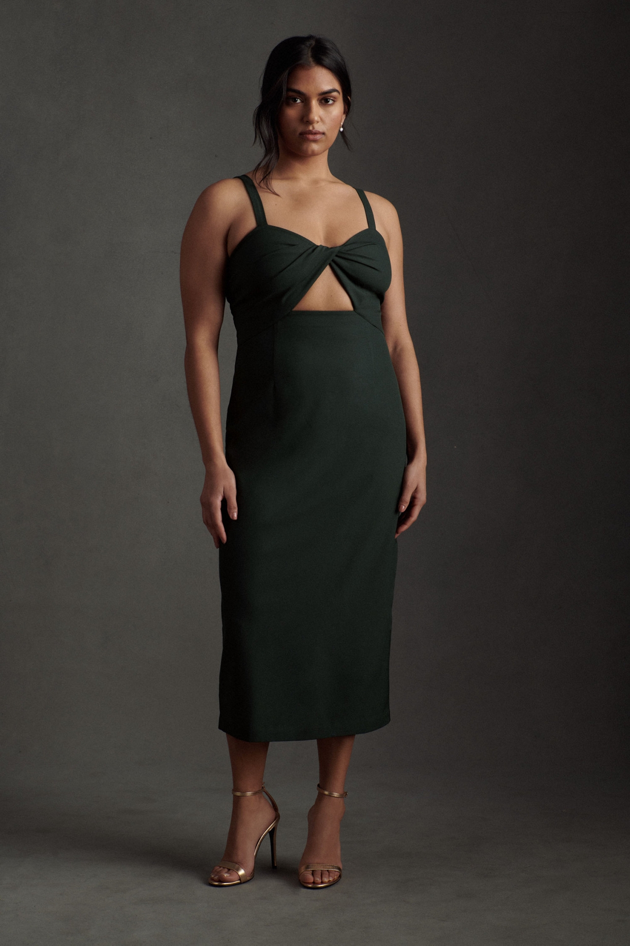 BHLDN Evonna Twist-Front Dress