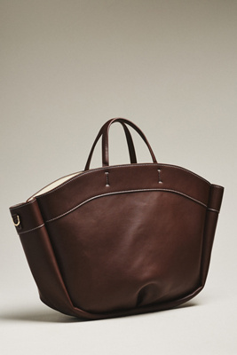 By Anthropologie Top-handle Large Tote In Brown