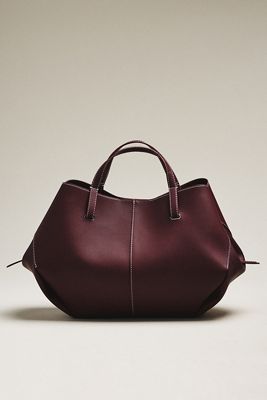 By Anthropologie Faux-Suede Belted Tote